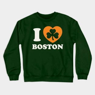 Boston Irish St Patricks Day Shamrock Irish Pride Crewneck Sweatshirt